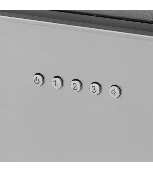 Вытяжка встраиваемая KRONA Selina 600 PRM Inox 3P серебристый, 52 см, 1300 куб. м/ч, 61 дБ