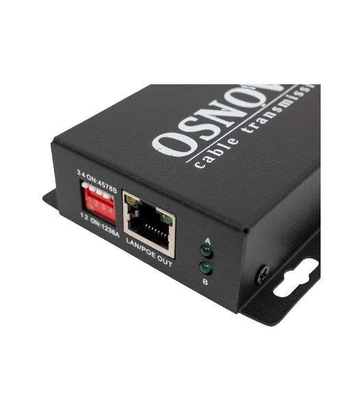 PoE удлинитель Osnovo E-PoE/1A 10M/100M Fast Ethernet на 400м (до 30W)
