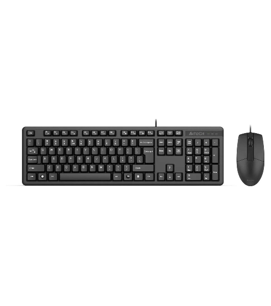 Комплект клавиатура+мышь A4Tech KK-3330S проводной, USB, 1200 DPI, чёрный