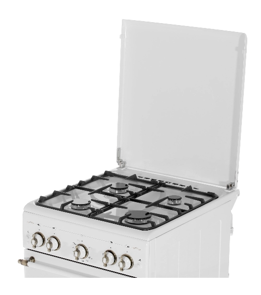 Плита газовая Gefest ПГ 5100-02 0185 белый, конфорок 4 шт, духовка 52 л, 50 см x 85 см x 58.5 см