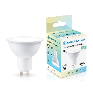 Лампа светодиодная	Ambrella light 190714 LED MR16 7W IC GU10 4000K 175-265V 38°