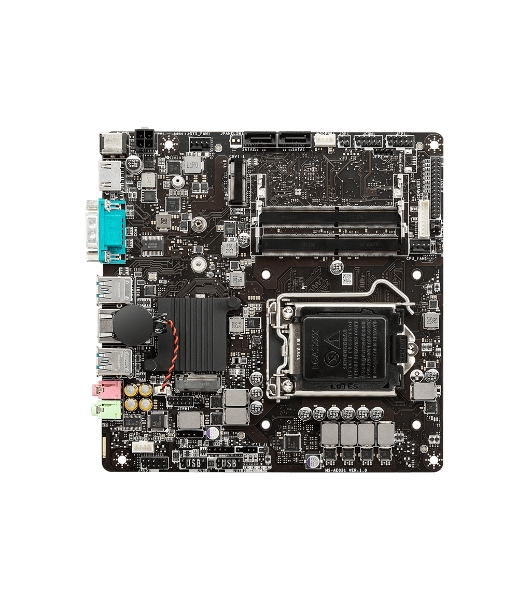 Материнская плата MSI H510TI-S09, LGA 1200, Intel H510, 2xSO-DIMM DDR4, 2xSATA, 1xM.2, 1xHDMI, 1x1Gb LAN, 4xUSB-A 3.2 Gen 1, 2x3.5мм, 5.1, Mini-ITX