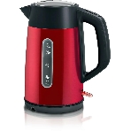Электрочайник Bosch TWK4P434 красный, 1.7 л, 2400 Вт, скрытый нагревательный элемент, фото 1