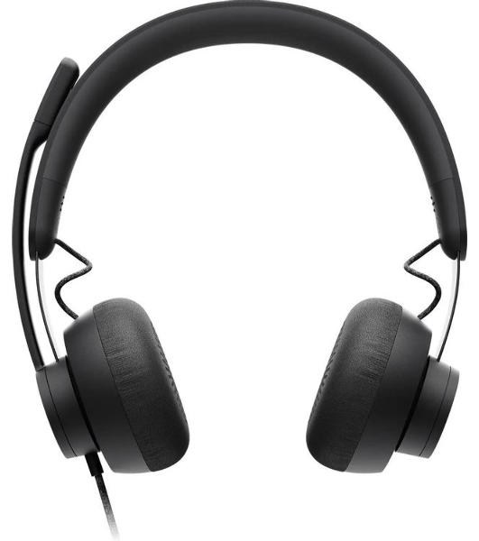 Гарнитура Logitech Zone Wired UC графит, проводная, USB-C, сертификация Microsoft Teams