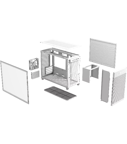 Компьютерный корпус Asus AP201 PRIME CASE TG WHITE AP201/WHT/TG