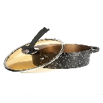 Сотейник Lara LR02-234 серия Orlean 28 см, 4.5 л, мрамор, Bronze, капсульное индукционное дно, крышка, фото6