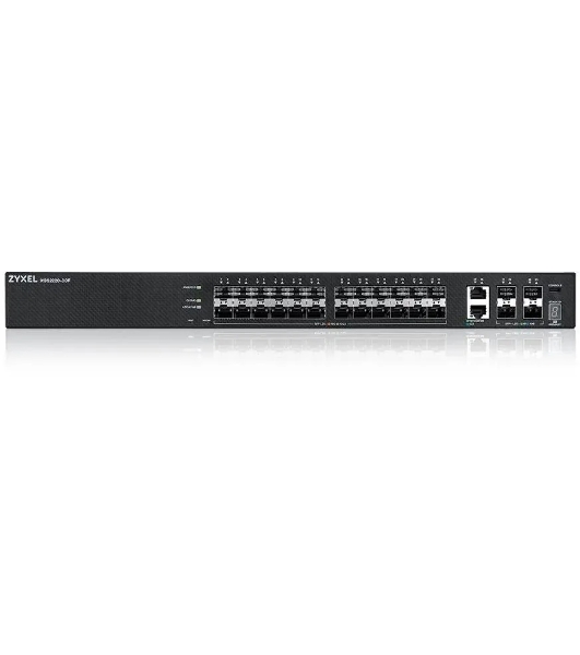 Коммутатор Zyxel XGS2220-30F L3 Access switch, rack 19', 24xSFP, 2xRJ-45: 1/2.5/5/10G, 4xSFP+, standalone/cloud management