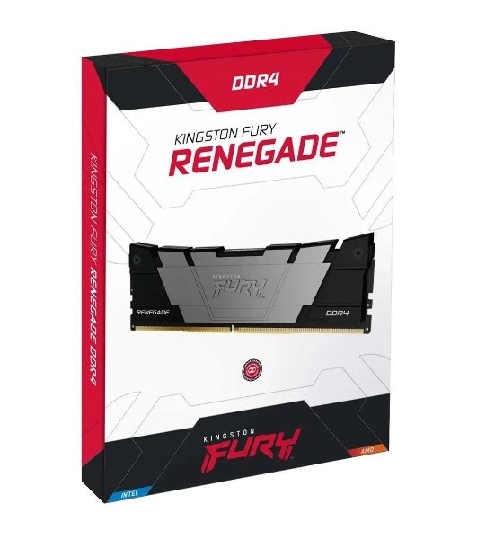 Оперативная память Kingston Fury Renegade, DDR4, 16GB (2x8GB), 4266MHz, CL19, DIMM, с радиатором, черный