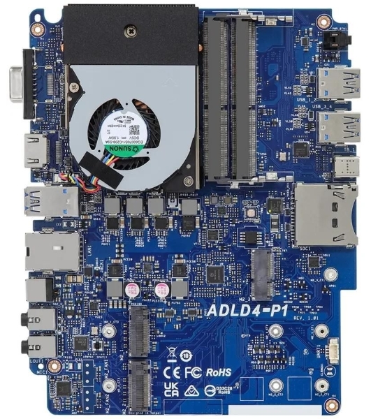Платформа системного блока ASRock Mars 90BSA1701-A10GA0F Intel Core i5-1235U, 2xSO-DIMM DDR4,max 64Gb, no SSD, wifi,bt