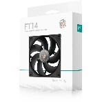 Вентилятор для корпуса DEEPCOOL FT14 черный, 140 мм, 1650 об/мин, 25.1 дБ, 4 pin, фото2