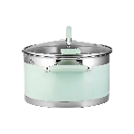 Кастрюля LARA LR02-545 MINT 26x14 см, 7,2 л, носик, индукционное дно, крышка с бортом, нержавеющая сталь, фото4