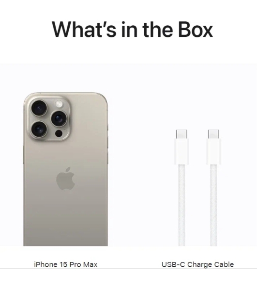 Смартфон Apple iPhone 15 Pro Max A3108 8Gb, 1Tb, Natural Titanium