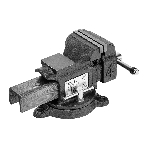 Тиски слесарные Denzel BVH-100 100 мм, поворотные, стальная направляющая, с наковальней, фото10