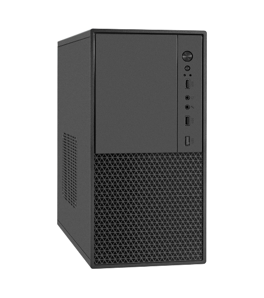 Компьютерный корпус Minitower ExeGate BAA-308M-AAA400 (mATX, БП AAA400 с вент. 8см, 2*USB, HD Audio, черный)