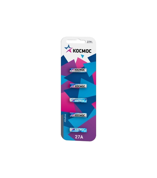 Элемент питания Космос 27А 12V Alkaline 5BL для автосигнализации