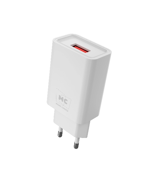 Сетевое зарядное устройство MORE CHOICE (4620202555717) NC07m СЗУ 1USB 2.0A для micro, белый
