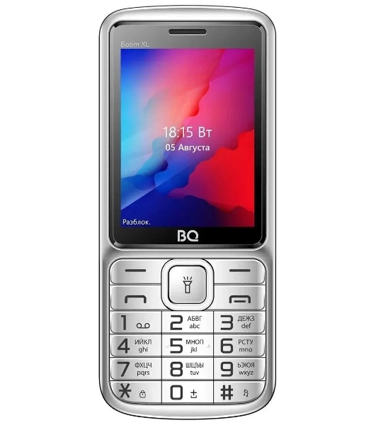 Мобильный телефон BQ 2810 BOOM XL серебристый