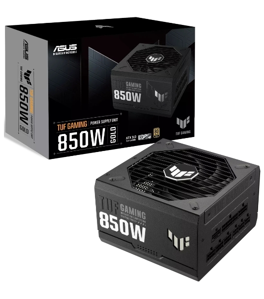 Блок питания ASUS TUF-GAMING-850G (90YE00S2-B0NA00), 850Вт, 80 PLUS Gold, 135мм, модульный, черный
