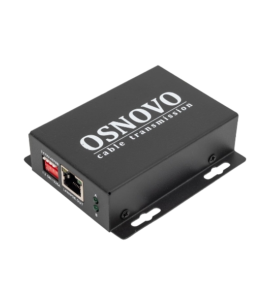 PoE удлинитель Osnovo E-PoE/1A 10M/100M Fast Ethernet на 400м (до 30W)