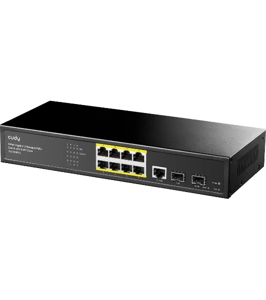 Коммутатор Cudy GS2008PS2, 8×1 Гбит/с, 2×1 Гбит/с SFP