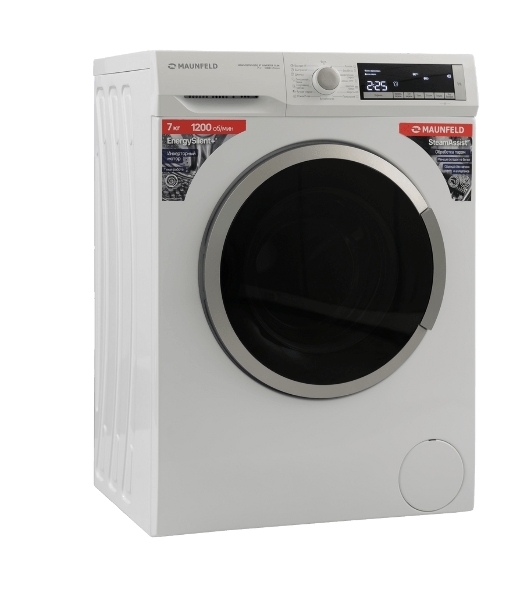 Стиральная машина Maunfeld MFWM127WH200 ST INVERTER SLIM белый, загрузка фронтальная 7 кг, 1200 об/мин, класс A+++