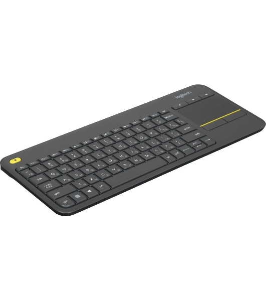 Клавиатура Logitech K400 Wireless Touch Plus беспроводная, радиоканал, чёрный
