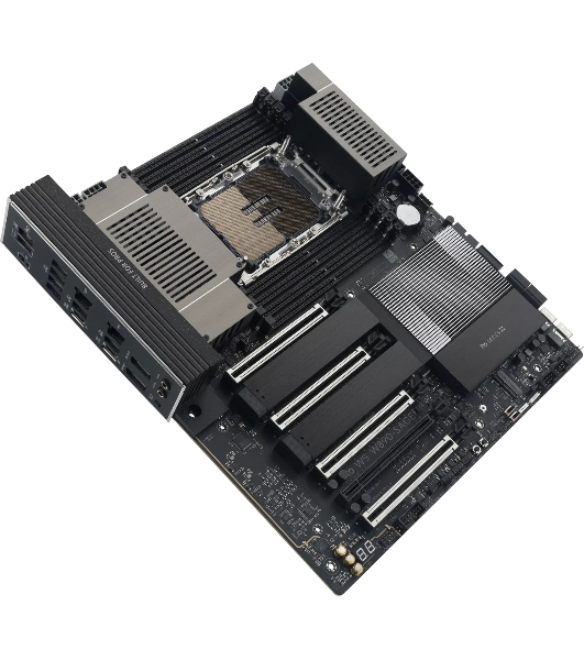 Серверная материнская плата ASUS PRO WS W890-SAGE, 1xLGA 4710-2, Intel W890, 8xDDR5, 4xSATA, 4xM.2, 4xPCIe 5.0 x16, 1xPCIe 4.0 x16, 2xDP, 1x2.5Gb LAN, 1x10Gb LAN, 2xUSB-C 40Gbps (USB4 / Gen3x2), 6xUSB-A 10Gbps, 2xUSB-A 2.0, 7.1, SSI CEB