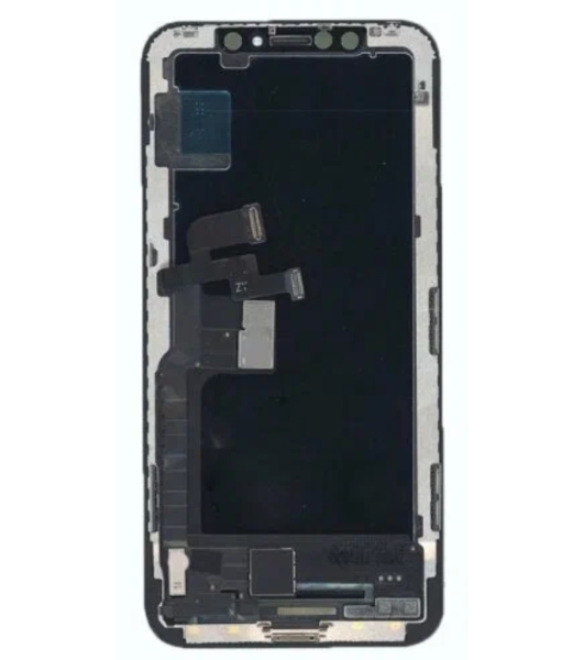 Дисплей Amperin для Apple iPhone X в сборе с тачскрином (Soft Oled), черный