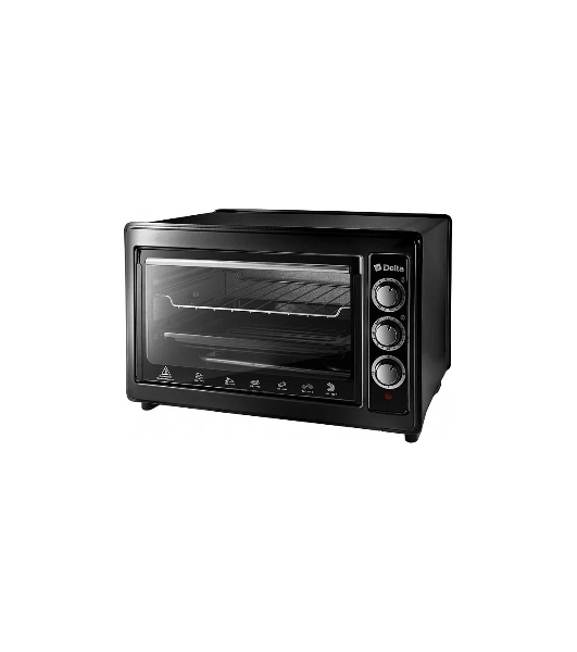 Мини-печь Delta D-0123 черная с тэном повыш мощности,1300 Вт, 37 л