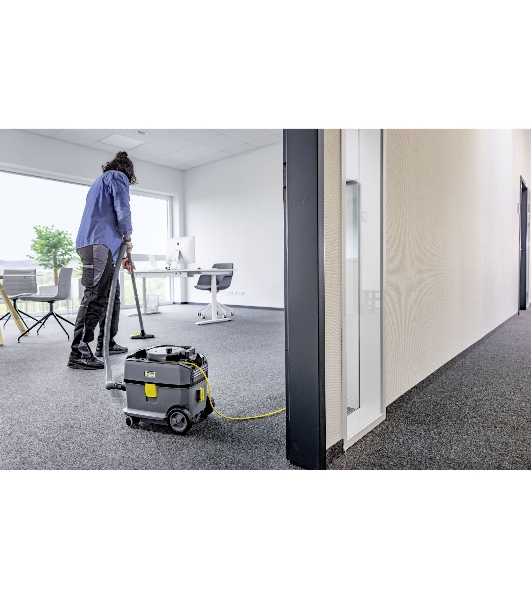 Пылесос Karcher T 10/1 серый/черный, 585 Вт, уборка сухая, пылесборник мешок/контейнер 10 л