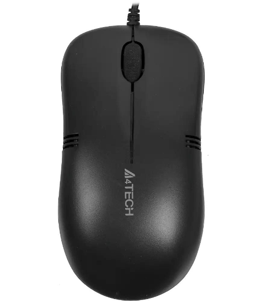 Мышь проводная A4Tech OP-560NU черный, 1200 dpi, USB, кнопки - 3