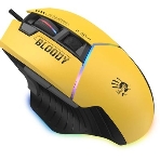 Мышь проводная A4Tech Bloody W95 Max Sports желтый/серый, 12000 dpi, USB, кнопки - 10, фото4