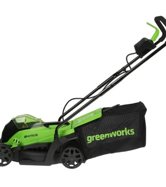Газонокосилка аккумуляторная GreenWorks GD24LM33k2, 24 В, 2 Ач