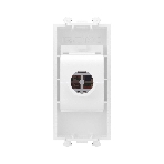 Розетка компьютерная DKC 4400661 1 модуль, Avanti 'Белое облако' RJ45 кат.5E без шторок модульная механизм, фото2
