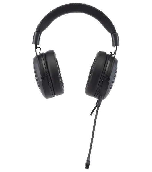 Гарнитура Acer AHW120 чёрный, проводная, USB, подсветка