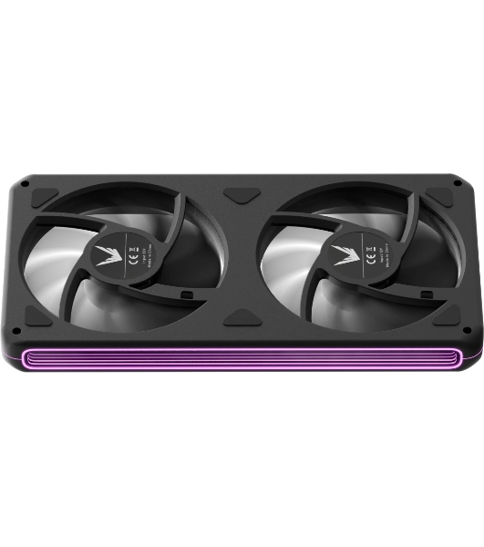 Вентилятор для корпуса Formula Air Fusion 2 ARGB 120х120x28 черный 4-pin 33.46дБ (упак.:2шт) (AIR FUSION 2 BK) Ret