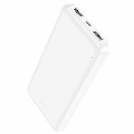 Портативный аккумулятор Hoco J100 High-ranking 10000mAh 2.1A 2xUSB-A белый (J100 HIGH-RANKING WHITE), фото2