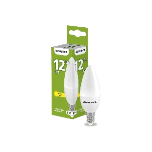 Лампа cветодиодная LED IEK LL-C35-12-230-30-E14-G C35 свеча 12Вт 230В 3000К E14 GENERICA