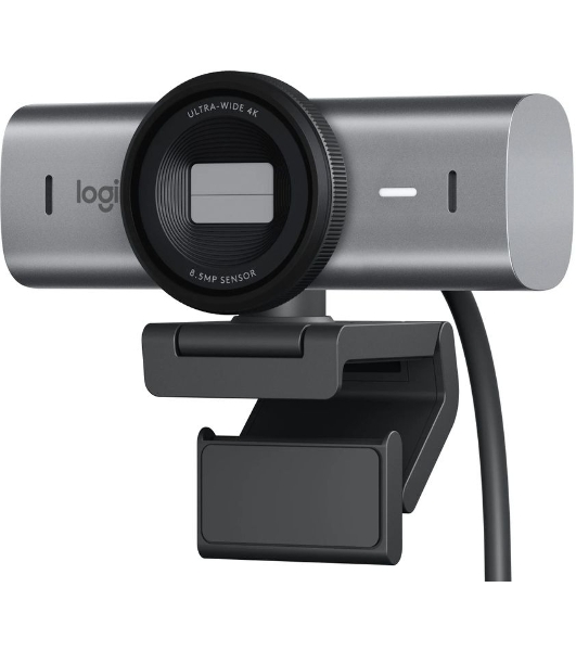 Веб-камера Logitech MX Brio 705 3840x2160, 30 кадр/с, USB Type-C, микрофон (2 шт, шумоподавление), автофокус, HDR, крепление на мониторе, графитовый
