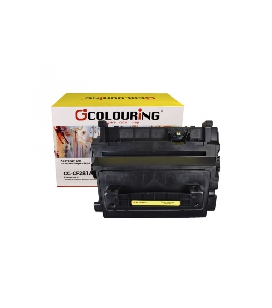 Картридж лазерный Colouring CG-CF281A черный (10550 стр.) для принтеров HP LaserJet Enterprise M630f/M630dn/M630h/M630z