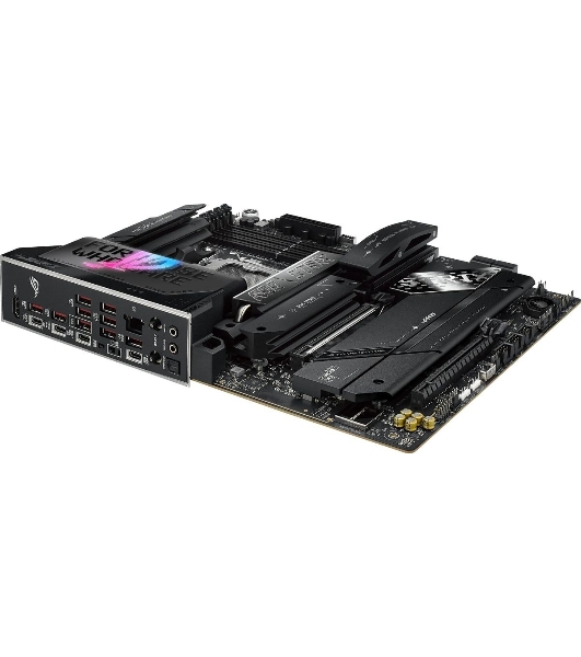 Материнская плата ASUS ROG STRIX X870E-E GAMING WIFI, AM5, AMD X870E, 4xDDR5, 4xSATA, 5xM.2, 1xPCI-E 5.0 x16, 1xPCI-E 4.0 x4, 1xHDMI, 1xUSB-C 3.2 Gen 2, 1xUSB-C 3.2 Gen 2x2, 2xUSB-C 4.0, 1x 5Gb LAN, 9xUSB-A 3.2 Gen 2, 2x3.5 мм, TOSLINK, 1xWi-Fi 7, ATX