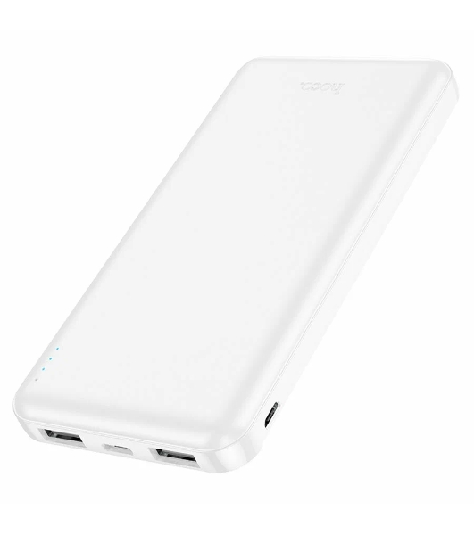 Портативный аккумулятор Hoco J100 High-ranking 10000mAh 2.1A 2xUSB-A белый (J100 HIGH-RANKING WHITE)
