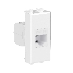Розетка компьютерная DKC 4400661 1 модуль, Avanti 'Белое облако' RJ45 кат.5E без шторок модульная механизм, фото3