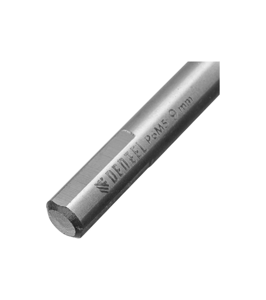 Сверло спиральное по металлу Denzel 9 x 125мм, Р6М5, Golden Tip, многогранная заточка