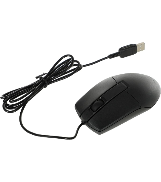 Комплект клавиатура+мышь A4Tech KK-3330 проводной, USB, 1200 DPI, чёрный