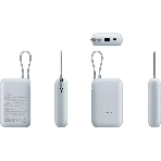 Портативный аккумулятор Xiaomi Power Bank 10000mAh (встроенный кабель) Ледяной синий GL, фото2