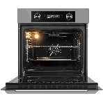Шкаф духовой электрический Maunfeld AEOH60102S, 60л, дверца с 3 стеклами, нержавеющая сталь, фото6
