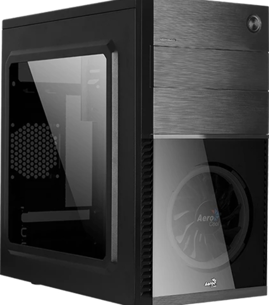 Компьютерный корпус Aerocool/Formula Cs-105 Blue (mATX, без БП, 1x USB3.0, 1x USB2.0, 1x 12cm blue LED front fan)