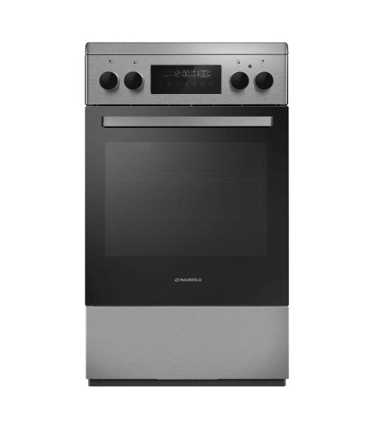 Плита электрическая Maunfeld MEC511CS09TD серебристый, конфорок 4 шт, духовка 59 л, 50 см x 85 см x 60 см
