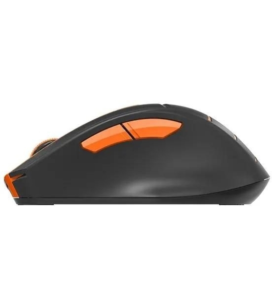 Мышь беспроводная A4Tech Fstyler FG30 серый/оранжевый, 2000 dpi, радиоканал, USB, кнопки - 5